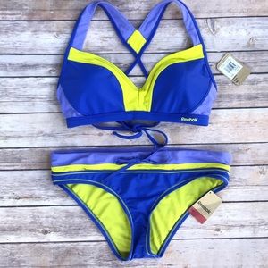 NEW Reebok Fitness Natalie 2 Pc Bikini Swimsuit